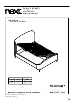 Предварительный просмотр 2 страницы Next ZOLA 145445 Assembly Instructions Manual