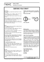 Предварительный просмотр 3 страницы Next ZOLA Assembly Instructions Manual