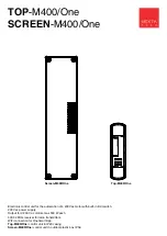 Nexta Tech SCREEN-M400/One Manual preview