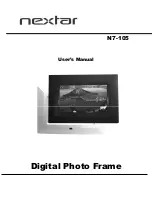 Предварительный просмотр 1 страницы Nextar N7-105 - Digital Photo Frame User Manual