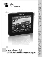 Preview for 1 page of Nextar NXRGZ3 - Flat Screen GPS Unit Software Instruction Manual