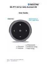 Preview for 1 page of Nextav NX-PTT-U6 User Manual