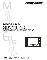 Preview for 1 page of NextBase SDV1102-D Operating Instructions Manual