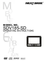 NextBase SDV185-SD Operating Instructions Manual preview