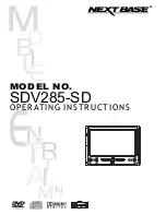 NextBase SDV285-SD Operating Instructions Manual preview