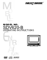 Предварительный просмотр 1 страницы NextBase SDV620-B Operating Instructions Manual