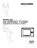 NextBase Tablet Digital TV HI-SPEED TV360 Operating Instructions Manual предпросмотр