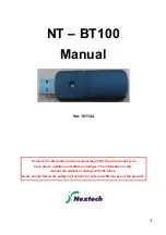 Nextech NT-BT100 Manual preview