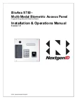 NextgenID BioAxs 9750 Installation & Operation Manual предпросмотр