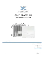 Preview for 1 page of NEXTIVITY Cel-Fi QUATRA 4000 Installation And User Manual