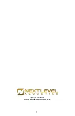 Предварительный просмотр 6 страницы Nextlevel Acoustics CI-HC8 User Manual