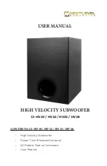 Nextlevel Acoustics CI-HV10 User Manual preview