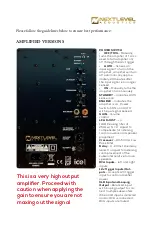 Предварительный просмотр 3 страницы Nextlevel Acoustics CI-HV10 User Manual