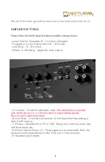 Preview for 3 page of Nextlevel Acoustics CI-SW10D User Manual