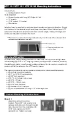 Preview for 2 page of Nextlevel Acoustics UTF 10 Mounting Instructions