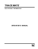 Nextron tracemate Operator'S Manual preview