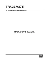 Preview for 1 page of Nextron tracemate Operator'S Manual