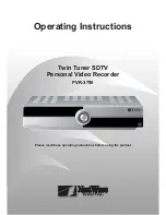 Preview for 1 page of NextWave Digital PVR-3790 Operating Instructions Manual