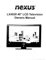 Предварительный просмотр 1 страницы Nexus LX4020 Owner'S Manual