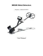 Nexus Metal Detectors User Manual preview