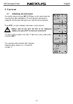 Preview for 14 page of Nexus NX Compass Installation And Operation Manual