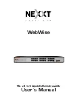 Preview for 1 page of Nexxt webwise User Manual