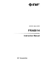 Предварительный просмотр 1 страницы NF FRA5014 Instruction Manual