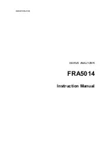 Предварительный просмотр 3 страницы NF FRA5014 Instruction Manual