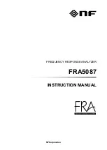 Предварительный просмотр 1 страницы NF FRA5087 Instruction Manual