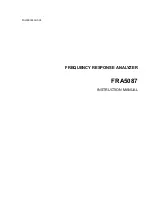 Предварительный просмотр 3 страницы NF FRA5087 Instruction Manual