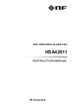 NF HSA42011 Instruction Manual предпросмотр