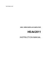 Предварительный просмотр 3 страницы NF HSA42011 Instruction Manual