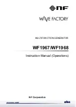 Предварительный просмотр 1 страницы NF WAVE FACTORY WF1967 Instruction Manual (Operations