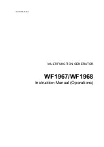 Предварительный просмотр 3 страницы NF WAVE FACTORY WF1967 Instruction Manual (Operations