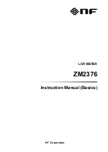 NF ZM2376 Instruction Manual предпросмотр