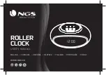 NGS electonics Roller clock User Manual предпросмотр