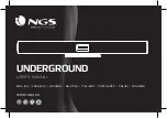 NGS electonics UNDERGROUND User Manual preview