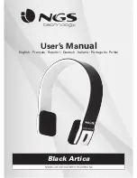 Предварительный просмотр 1 страницы NGS Black Artica User Manual