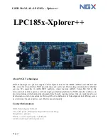 NGX Technologies LPC185X-Xplorer++ User Manual preview