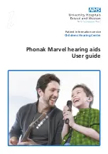 Preview for 1 page of NHS Phonak Marvel PR User Manual