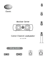 NHT Absolute Center Setup Manual предпросмотр