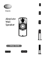 Preview for 1 page of NHT Absolute Wall Speaker Setup Manual