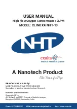 Preview for 1 page of NHT CLINOXX-NHT-10 User Manual