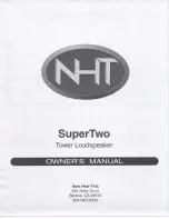 Preview for 1 page of NHT Performance Series SuperTwo User Manual