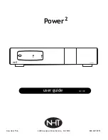 Preview for 1 page of NHT Power2 User Manual