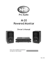 NHT Pro Audio M-20 Owner'S Manual предпросмотр