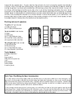 Предварительный просмотр 3 страницы NHT SuperOne Ci Owner'S Manual