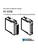 Предварительный просмотр 1 страницы NI 9208 Getting Started Manual