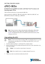 NI cRIO-905 Series Getting Started Manual preview