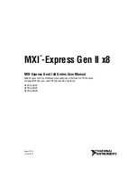 NI MXI-Express Gen II PCIe-8381 User Manual предпросмотр